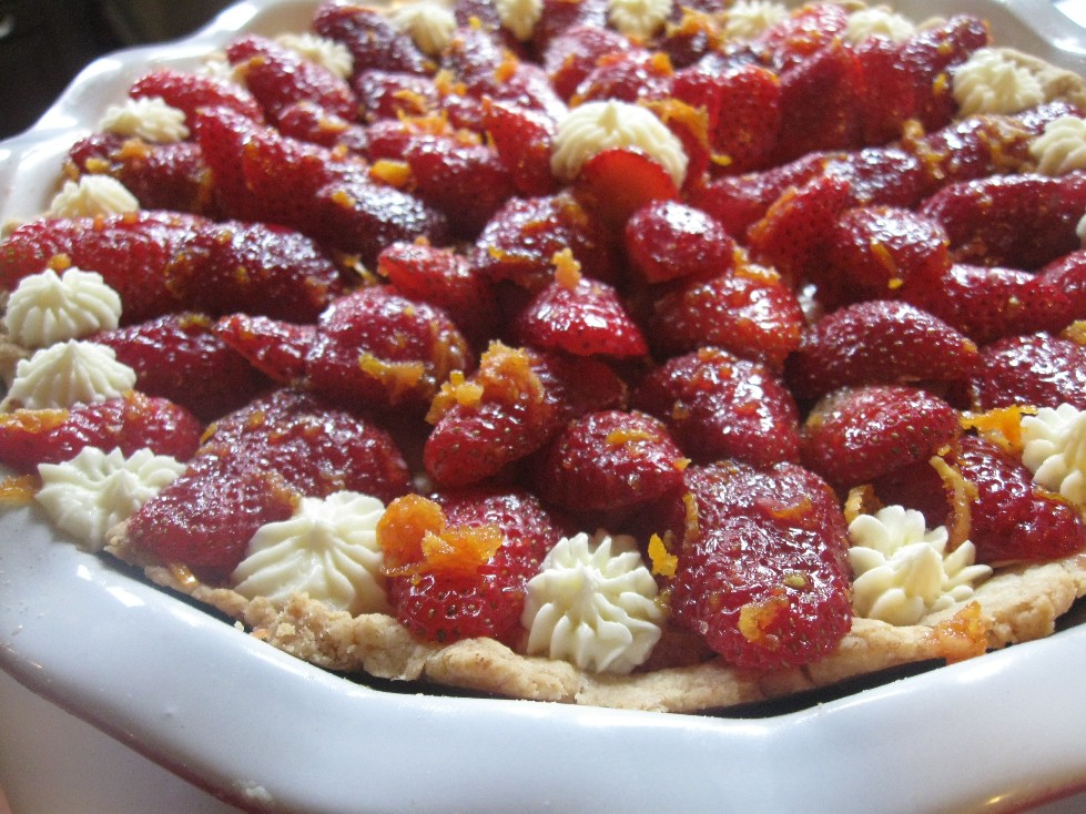 italian strawberry tart